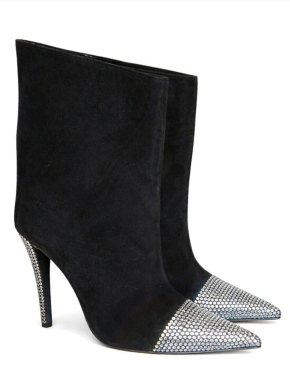 ALEXANDRE VAUTHIER | NWOB Black Suede Crystal Ankle Boots EU 39.5 US 9.5